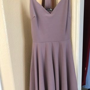 Lilac skater dress w attached choker